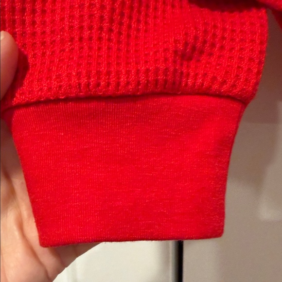 Madewell thermal true Red Long Sleeve Top small - Picture 3 of 4